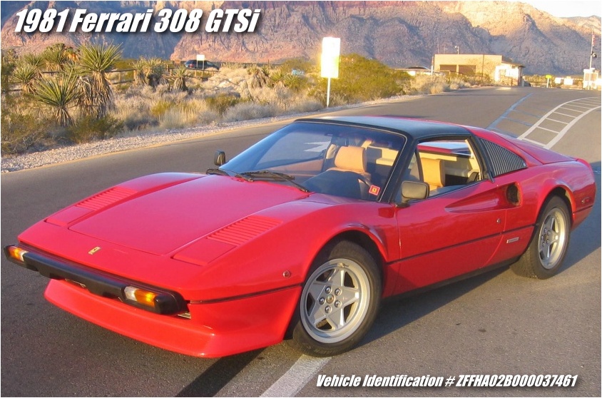 This 1981 Ferrari 308 GTSi is for sale by 