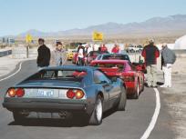 Lining up at the track